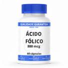 Ácido Fólico 800mcg 60 Cápsulas Vitamina B9 Manipulart