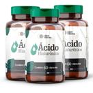 Ácido Hialurônico 500mg 60 Cápsulas Suplemento Alimentar de Alta Pureza Praticidade em 1 Cápsula ao Dia Bemestar e Qualidade 3 POTES