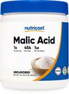 Ácido málico em pó Nutricost 454g sem glúten e não transgênico