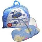 Acolchoado Portátil para Bebê com Mosquiteiro - Azul Pais e Filhos