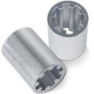 Acoplador de acionamento por rosca para porta de garagem BJFGF em alumínio, kit com 2 Acoplador de acionamento por rosca para porta de garagem BJFGF em alumínio, kit com 2