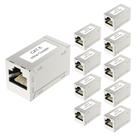 Acoplador de cabo Ethernet VCELINK RJ45 Cat6 blindado, pacote com 10