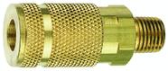 Acoplador de latão Plews Tru-Flate 13-325 1/4 x 1/4" NPT