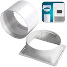 Acoplador de Mangueira para Ar Condicionado DECOHS (15cm) - Branco Acoplador de Mangueira para Ar Condicionado DECOHS (15cm) - Branco