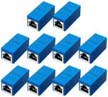 Acoplador de rede ZUZONG Ethernet Cable Extender Cat6 (pacote com 10)
