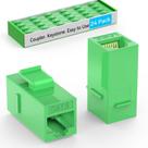 Acoplador Keystone Sokqovt CAT6 RJ45 fêmea para fêmea (pacote com 24) Acoplador Keystone Sokqovt CAT6 RJ45 fêmea para fêmea (pacote com 24)
