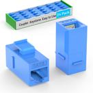 Acoplador Keystone Sokqovt CAT6 RJ45 (pacote com 24) azul