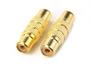 Acoplador RCA Devinal RCA fêmea para adaptador RCA fêmea (pacote com 2)