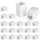 Acoplador RJ45 VANDESAIL Cat6 Keystone Jack, pacote com 20 unidades, branco