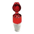 Acoplamento Blindado 3P+T 16A 415V Vermelho Eletrorastro