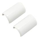 Acoplamento de tampa de cabo Wiremold C19 White, pacote com 2