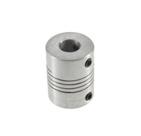 Acoplamento flexivel de aluminio 6x6mm