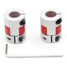 Acoplamento Shaft Plum Coupling Befenybay, liga de alumínio de 10 mm a 10 mm