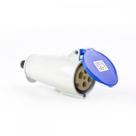 Acoplamento Steck 220V 3 Polos+Terra 16A Azul N4059