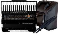 Acordeon 41 teclas e 120 baixos preto com bag yw827 todeschini