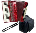 Acordeon Cadenza CD120/41 120 Baixos 41 teclas RD Vermelho