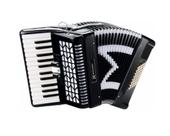 Acordeon michael 48 baixos acm4803n spb preto solido