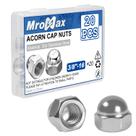 Acorn Cap Nuts Mromax 304 de aço inoxidável 3/8-16 20 unidades