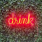 Acrílico Drink Letreiro Neon Led Decoração Bar Acrílico Drink Letreiro Neon Led Decoração Bar
