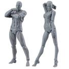 Action Figure Body Kun & Chan, 2 peças de manequim de desenho