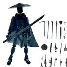 Action Figure Chivalrous Person T13 2024 com chapéu, capa e suporte