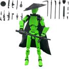 Action Figure Chivalrous Person T13 2024 com chapéu, capa e suporte