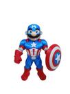 Action Figure Mario Capitão América