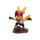 Action Figure Pikachu em PVC de 13 cm com chapéu de dinossauro personalizado