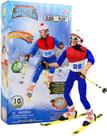 Action Figure Play Set Click N' Play CNP30602 Esquiando 30 cm