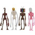 Action Figure Rainbow Snail Siren Head Toys, 4 peças para crianças