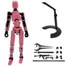 Action Figure T13 montada com suporte, robô totalmente articulado