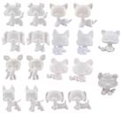 Action Figure Toy lpsloverqa White Base 18 peças de presente para crianças