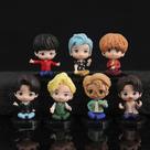 Action Figures Sajy Bts Idol Group, 6 cm, presentes de brinquedo de PVC para crianças