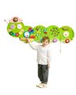 Activity Wall Busy Board Wall VEVOR Caterpillar 3-12 anos