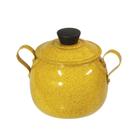 Açucareiro Bojudo Em Aluminio 500g Amarelo