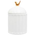 Açucareiro Colibri com Colher 10,5x7cm em Cerâmica Wolff - Decorafast