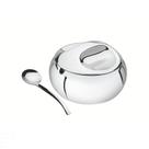Açucareiro com colher aço inox