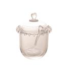 Açucareiro Coração com Colher Cristal Lyor Design - Chumbo