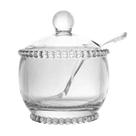 Açucareiro Cristal de Chumbo com Colher Pearl Wolff Açucareiro Cristal de Chumbo com Colher Pearl Wolff