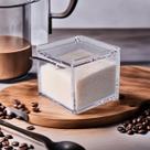 Açucareiro de Acrílico Premium com Tampa e Colher de Inox