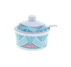Açucareiro de Melamina Redondo Mandala c/ Colher 10 Cm