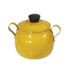 Açucareiro de Mesa 500g Bojudo Em Alumínio Amarelo