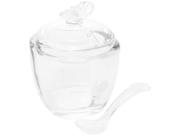 Açucareiro de Vidro com Colher Butterfly Transparente Wolff