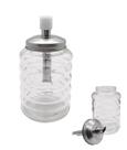 Açucareiro De Vidro em Aço Inox Bico Dosador 300Ml Hauskraft