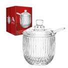 Açucareiro De Vidro Pote Porta Açúcar Com Colher E Tampa Laure 220ml Organização Casa Mesa Posta Açucareiro De Vidro Pote Porta Açúcar Com Colher E Tampa Laure 220ml Organização Casa Mesa Posta