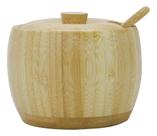 Açucareiro Em Bambu Com Colher E Tampa 200ml Açucareiro Em Bambu Com Colher E Tampa 200ml