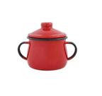 Açucareiro Esmaltado Ágata Qualidade Silva Vermelho 500 Ml