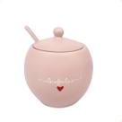 Acucareiro rosa 350 ml porcelana hauskraft l amour