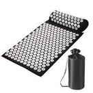 Acupress Brasil: Kit Tapete de Massagem com Travesseiro "Preto" 68x42 cm
