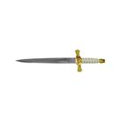Adaga Decorativa Cabo Branco Com Bainha - 39,5 CM